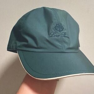 Loro Piana Teal Cap with Logo Embroidery